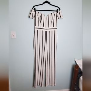 Pinstripe Jumpsuit NWOT